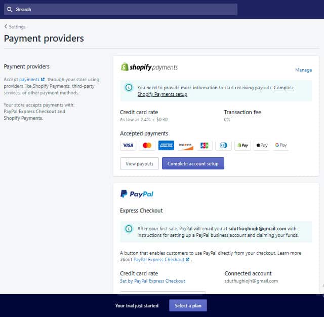 Shopify-Payment-Providers-Settings-Page